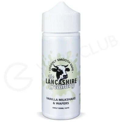 Vanilla Milkshake & Wafers Shortfill E-Liquid by The Lancashire Creamery 100ml
