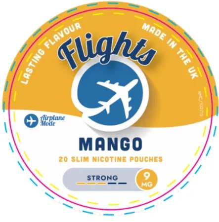 Flights Mango Nicotine Pouches – Tobacco-Free Nicotine (UK Made) - Image 2