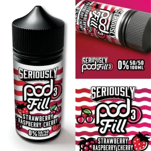Strawberry Raspberry Cherry by Seriously Pod Fill 100ml