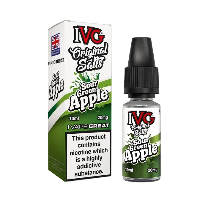 Sour Green Apple Nic Salt E-Liquid by IVG Original