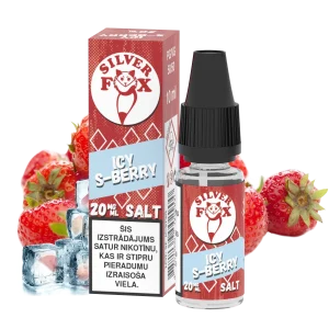 Silver Fox Salts Icy S‑Berry 20mg Nicotine Salt E‑Liquid – 10ml LV