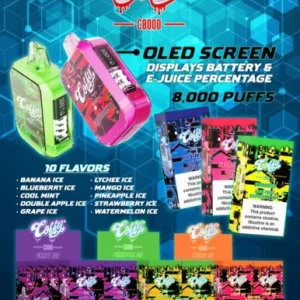 COFFY C8000 15ML 8000 PUFFS 5% NIC RECHARGEABLE DISPOSABLE VAPE