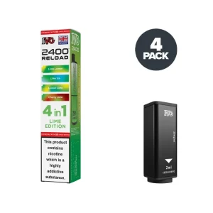 Lime Edition IVG 2400 Reload 4 in 1 Prefilled Pods