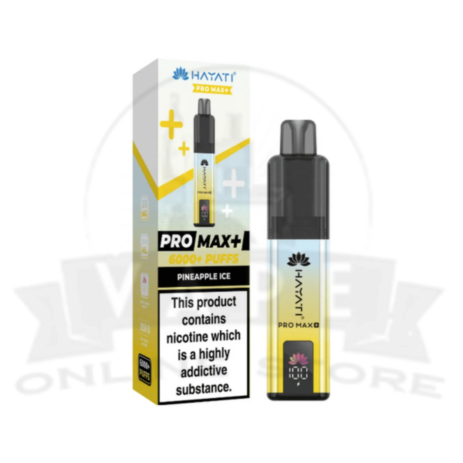 Pineapple Ice Hayati Pro Max Plus 6000 Puffs Pod Kit