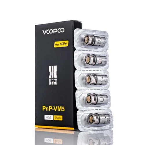 VooPoo PnP Replacement Vape Coils, 5 Pack