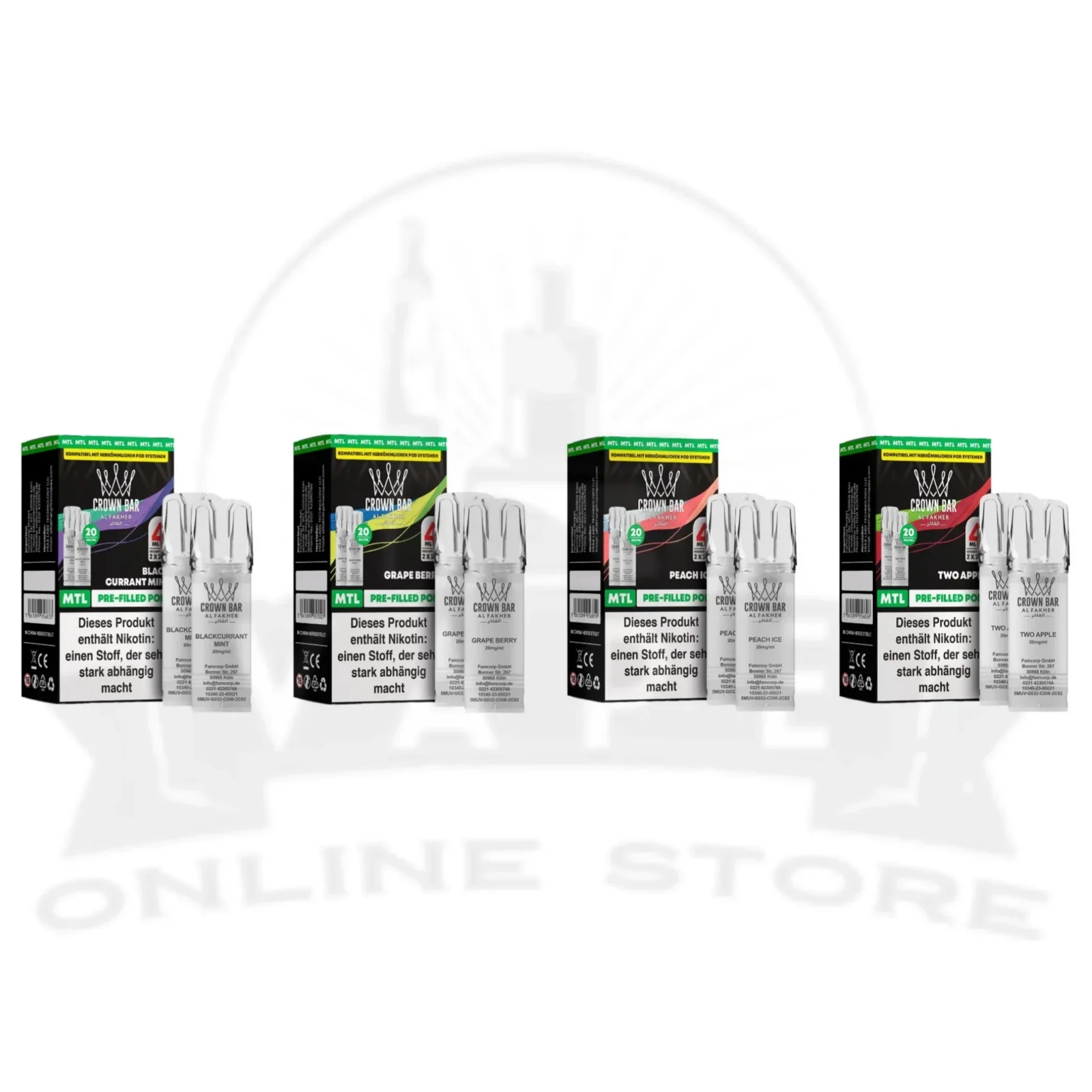 Al Fakher Crown Bar 600 Prefilled Pods