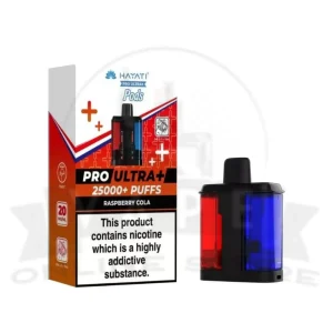 Raspberry Cola Hayati Pro Ultra Plus 25000 Prefilled Pods