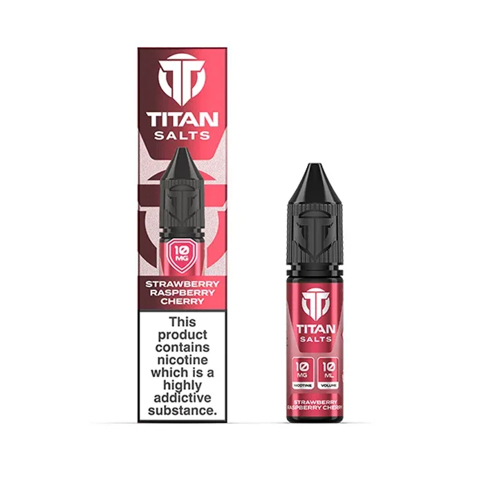 Strawberry Raspberry Cherry 10ml Nicotine Salt by Titan Salts