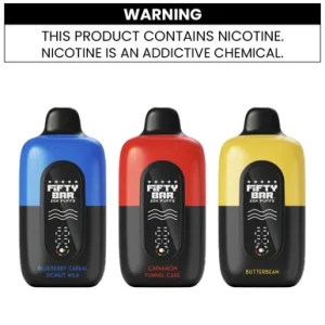 FIFTY BAR DISPOSABLE VAPE - 20000 PUFFS