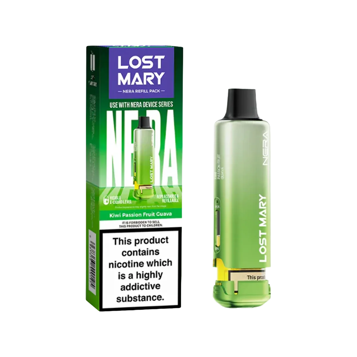 Kiwi Passion Fruit Guava Lost Mary NERA15K Refill Pack