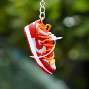 Nike dunks off white keychain