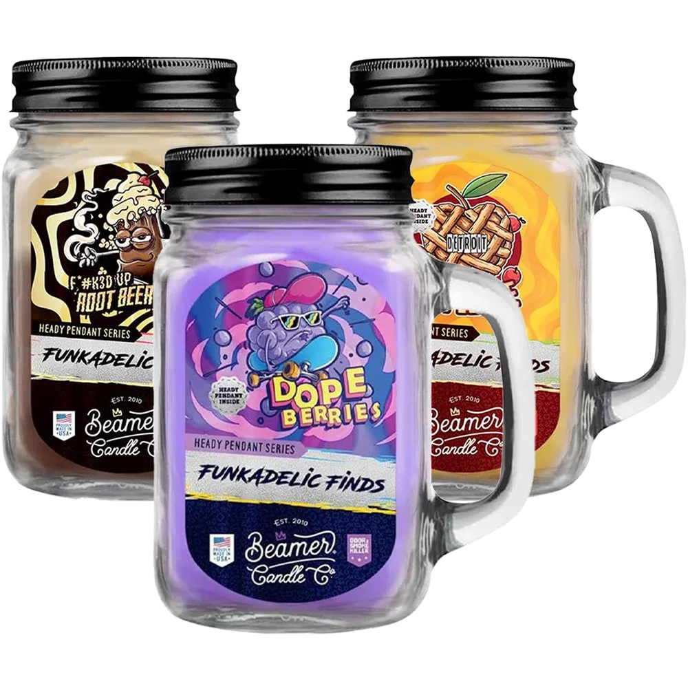 Beamer Candle Co. Funkadelic Finds Collection Hidden Pendant Mason Jar Candle | 12oz
