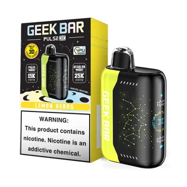 GEEK BAR PULSE X 5% NIC 25,000 PUFFS VAPE (LEMON HEADS)