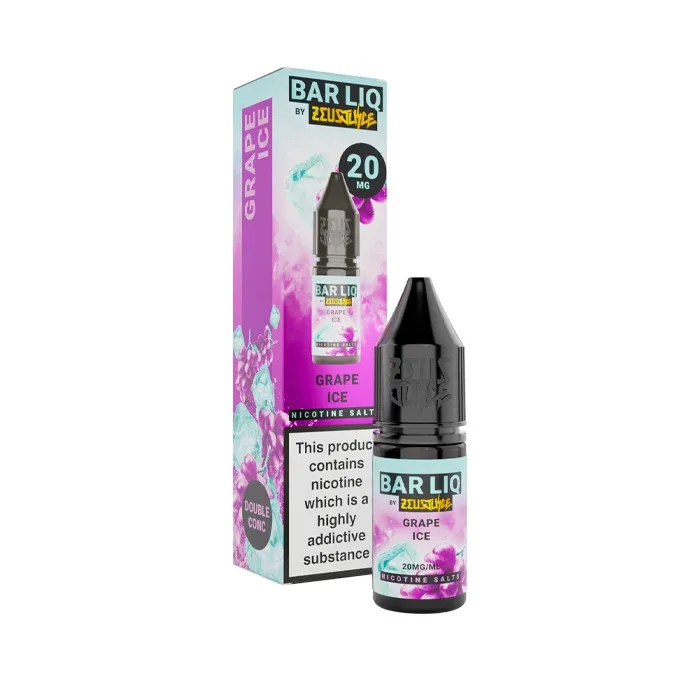 Grape Ice Nic Salt E-Liquid by Zeus Juice Bar Liq