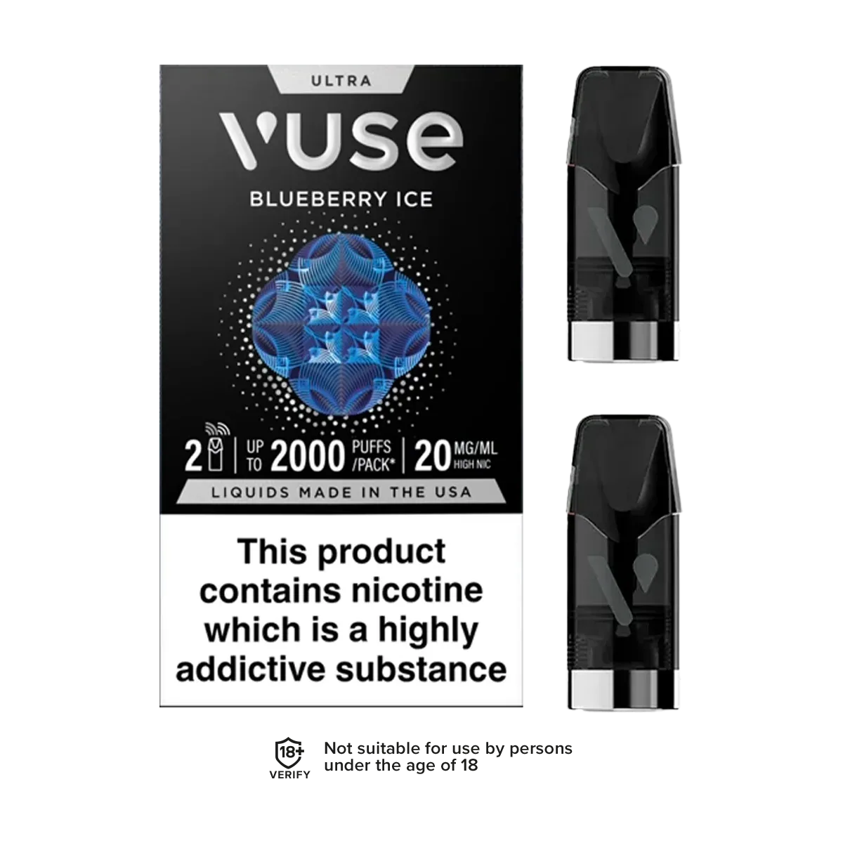 Blueberry Ice Vuse Ultra Smart Pod