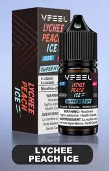 Vfeel Lychee Peach Ice 30ml Salt Nic E-Liquid