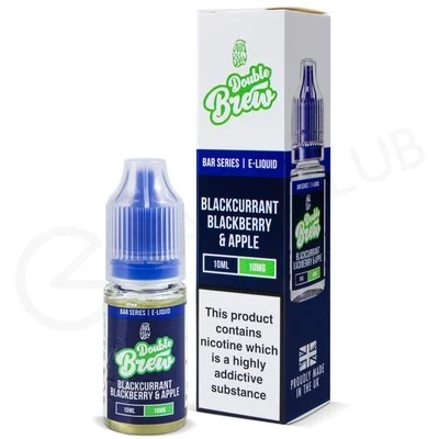 Blackcurrant & Blackberry Apple Nic Salt E-Liquid by Double Brew