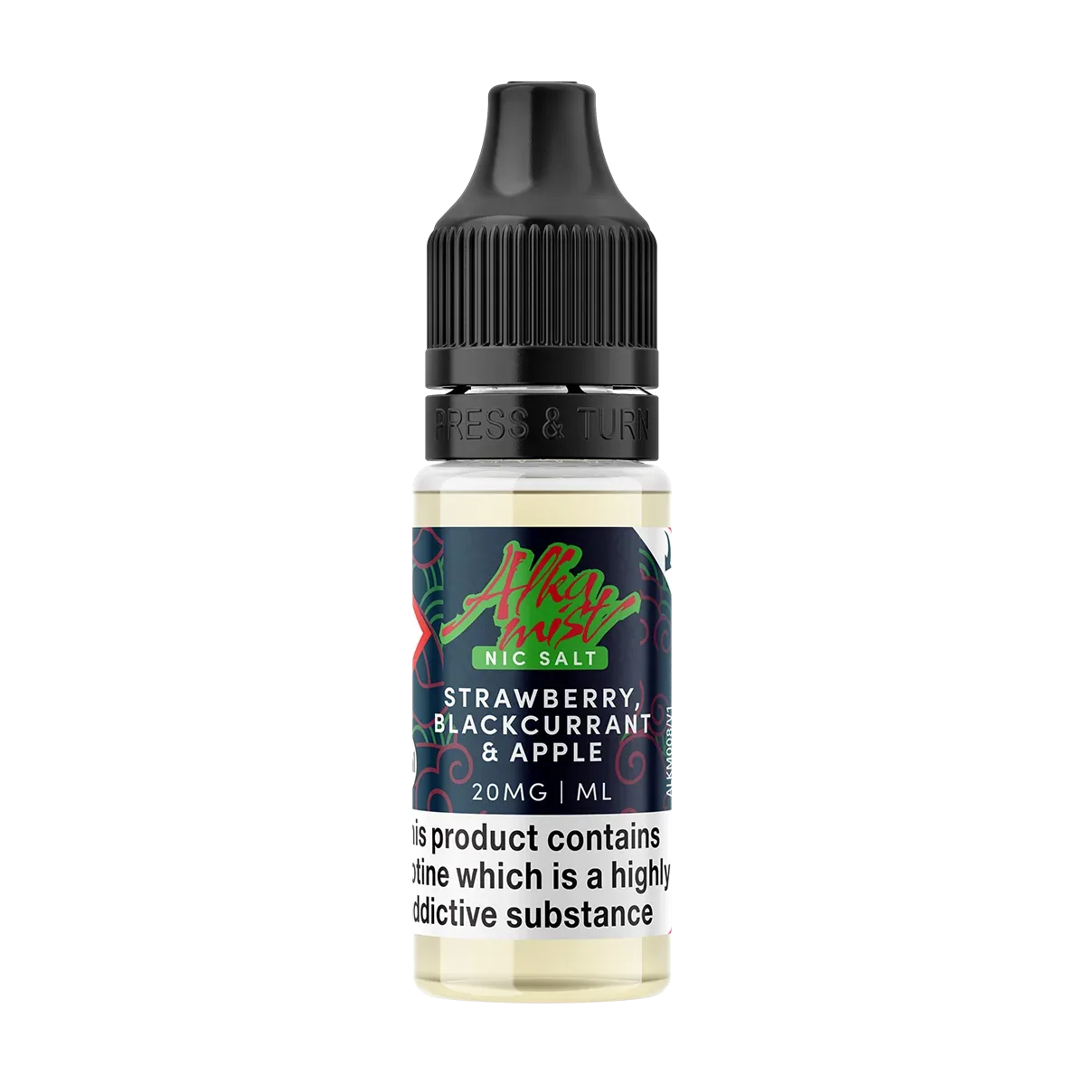 Strawberry, Blackcurrant & Apple Nic Salt by Alka Mist 10ml - Image 2