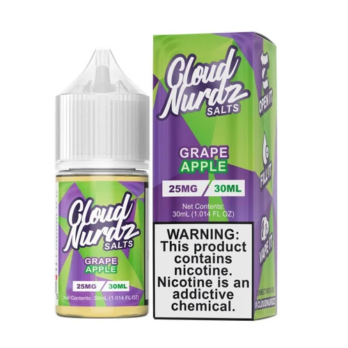 Cloud Nurdz Salts E-liquid Grape Apple 30mL