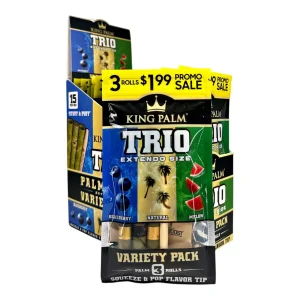 King Palm Trio Extendo Size 3/$1.99 Rolls 15 Pack