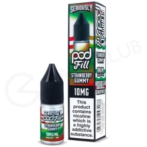 Strawberry Gummy Nic Salt E-Liquid by Seriously Pod Fill