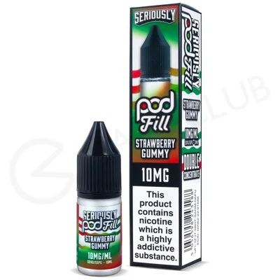 Strawberry Gummy Nic Salt E-Liquid by Seriously Pod Fill