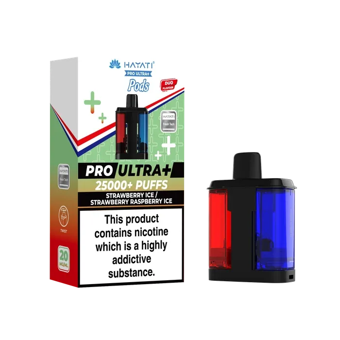 Strawberry Ice / Strawberry Raspberry Ice Hayati Pro Ultra Plus Refill Pack