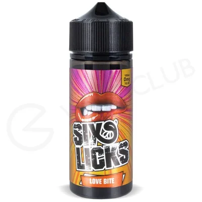Love Bite Shortfill E-Liquid by Six Licks