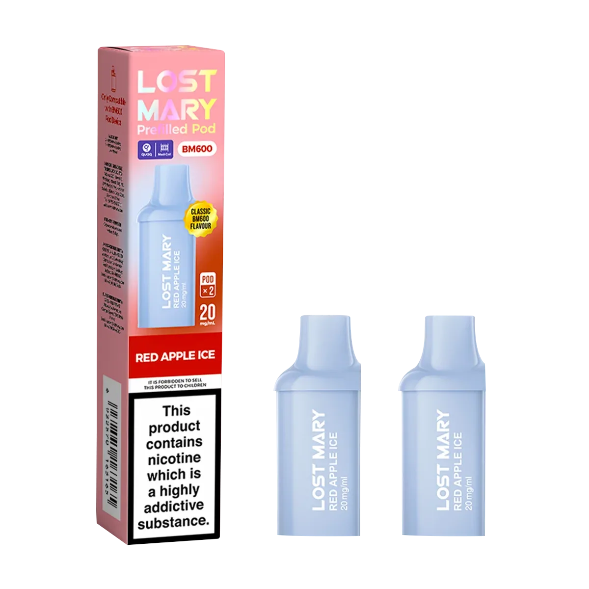 Red Apple Ice Lost Mary BM600 Pods