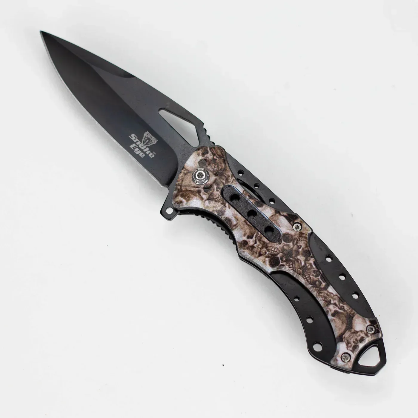 Snake Eye - 8" Outdoor Rescue Hunting Knife - Skull - Image 2
