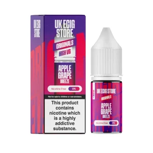 UK ECIG STORE - Apple Grape Breeze High VG E-Liquid
