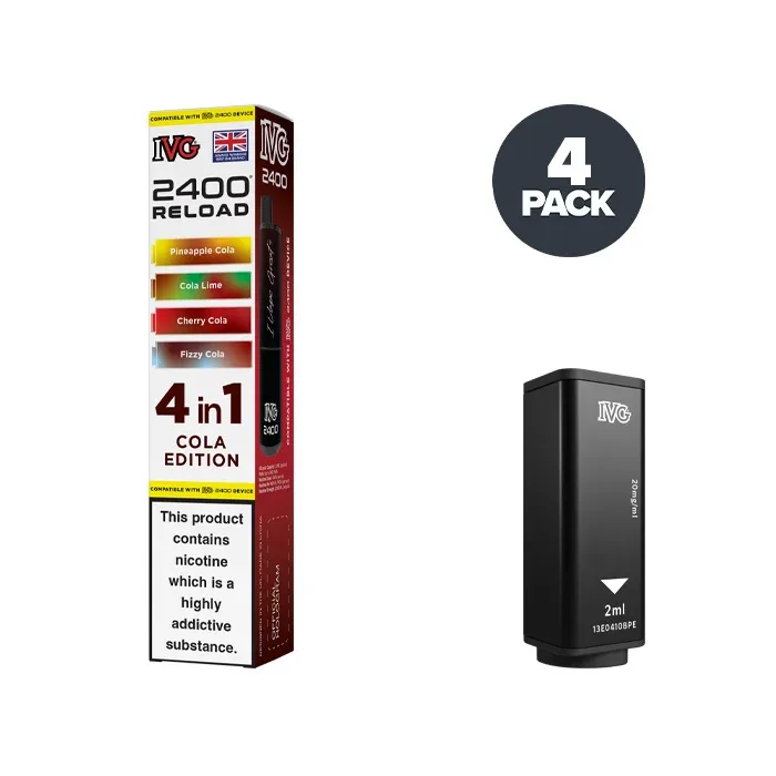 Cola Edition IVG 2400 Reload 4 in 1 Prefilled Pods