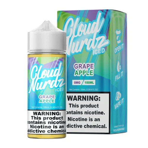 Cloud Nurdz E-liquid Grape Apple Ice 100mL