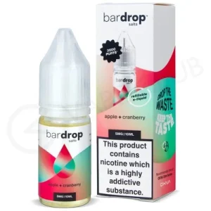 Apple Cranberry Nic Salt E-Liquid by Bar Drop Salts