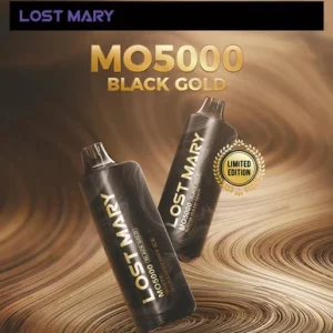LOST MARY BLACK GOLD EDITION MO5000 DISPOSABLE VAPE 5000 PUFF