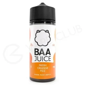 Fresh Orange Fizz Shortfill E-Liquid by Baa Juice 100ml