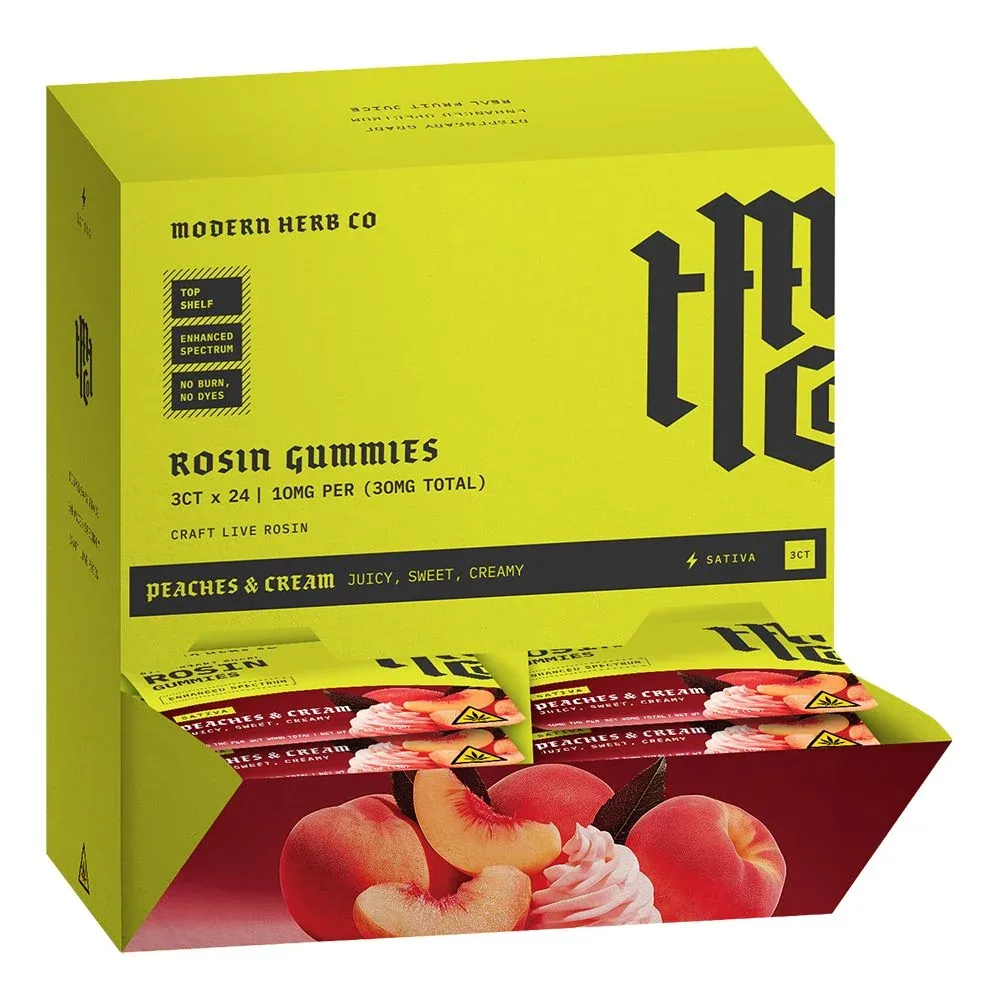 Modern Herb Co Rosin Gummies | 30mg | 3pc | 24pk Display - Image 2