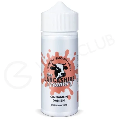 Cinnamon Danish Shortfill E-Liqud by The Lancashire Creamery 100ml