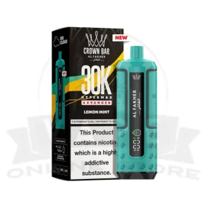 Lemon Mint Al Fakher Crown Bar 30K Puff Hypermax Vape Kit