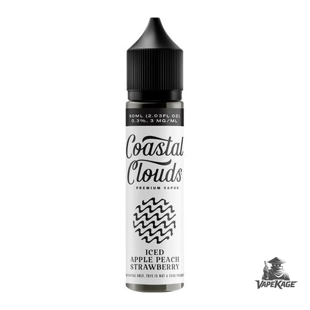 Apple Peach Strawberry Iced — Coastal Clouds 60mL Freebase