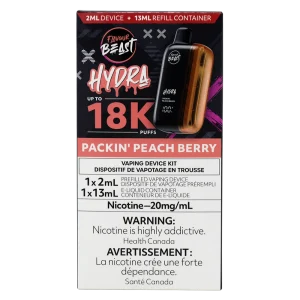 Hydra 18K Packin’ Peach Berry 2ml 20mg