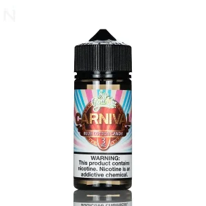 Juice Roll Upz E-Liquid - Carnival Blue Cotton Candy - 100mL