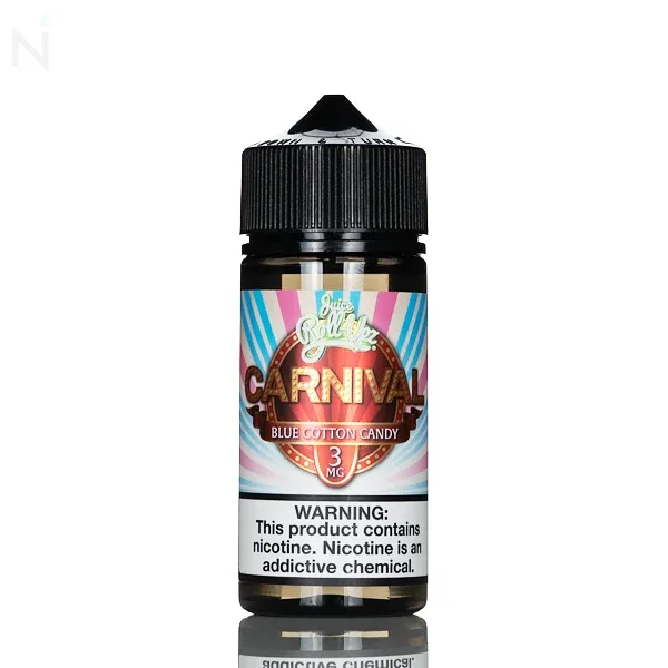 Juice Roll Upz E-Liquid - Carnival Blue Cotton Candy - 100mL