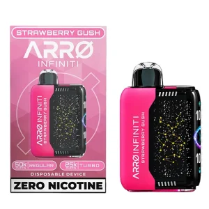 ARRO Infiniti Strawberry Gush 50K ZERO Nicotine Disposable