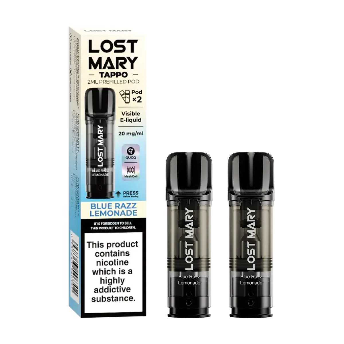 Blue Razz Lemonade Lost Mary Tappo Pods