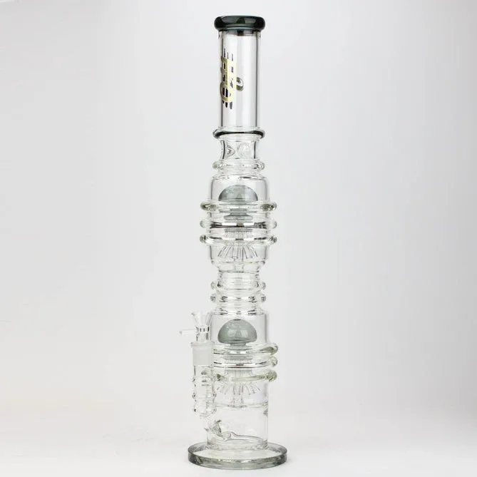 H2O 21" Dual Percolator Glass Bong
