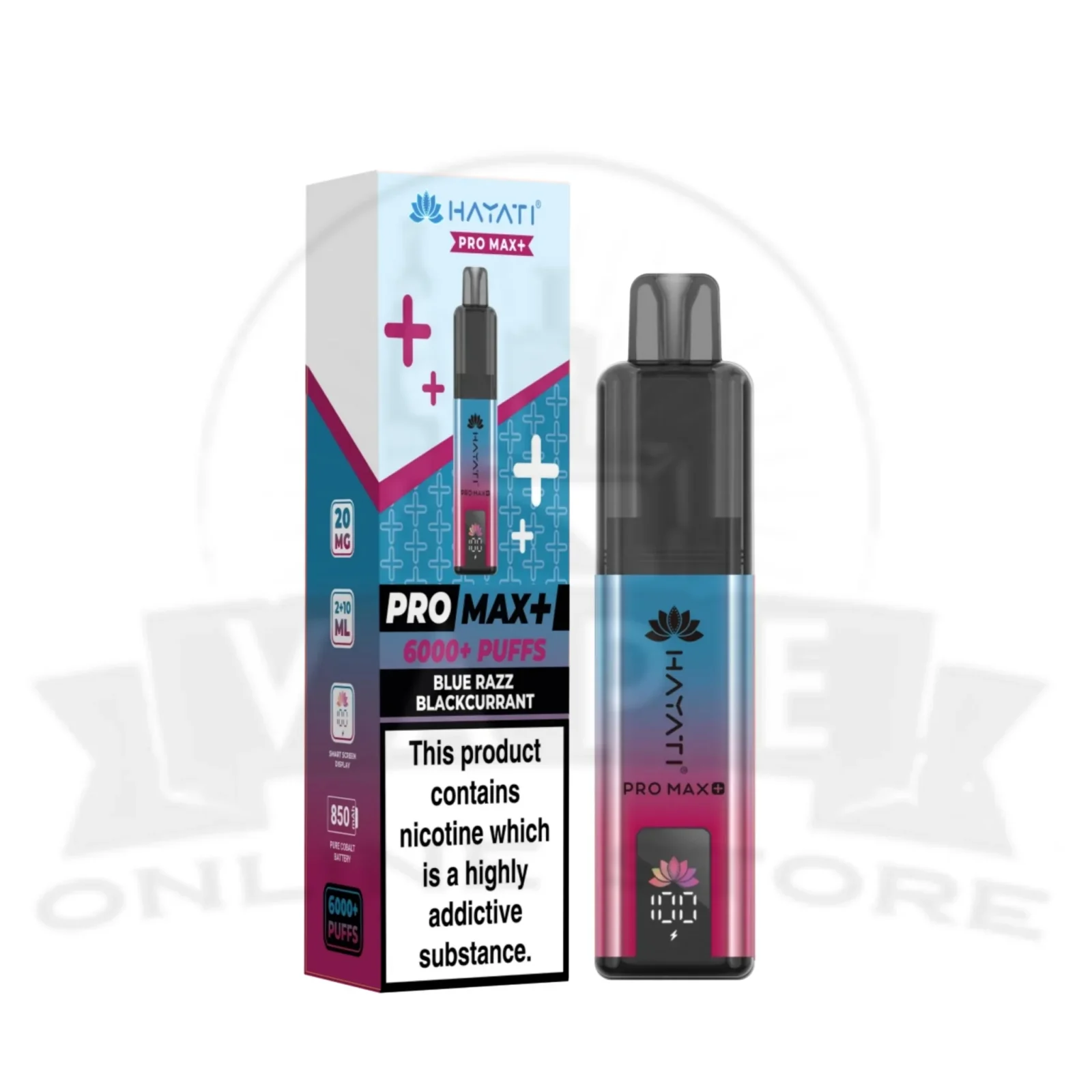 Blue Razz Blackcurrant Hayati Pro Max Plus 6000 Puffs Pod Kit
