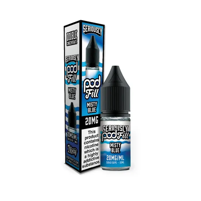 Misty Blue Nic Salt E-Liquid by Seriously Pod Fill