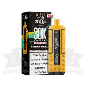 Blueberry Lemonade Al Fakher Crown Bar 30K Puff Hypermax Vape Kit