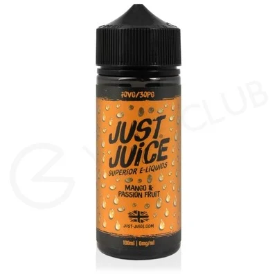 Mango & Passion Fruit Shortfill E-Liquid by Just Juice 100ml
